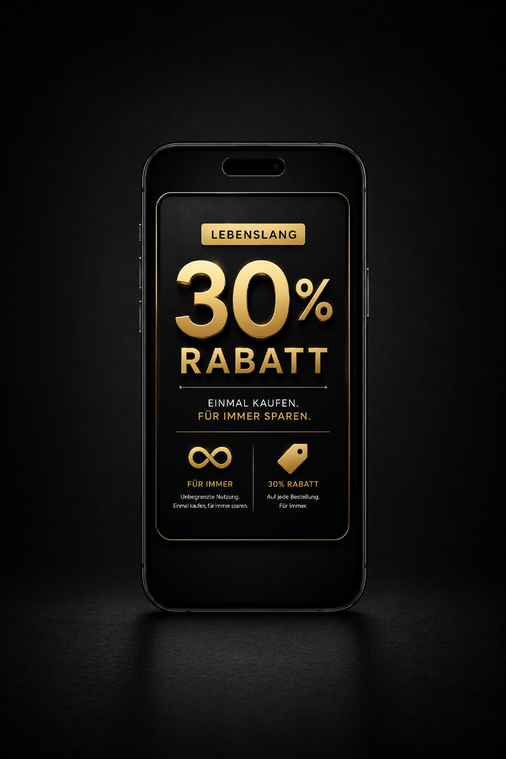 Lebenslanger Rabattcode 30%